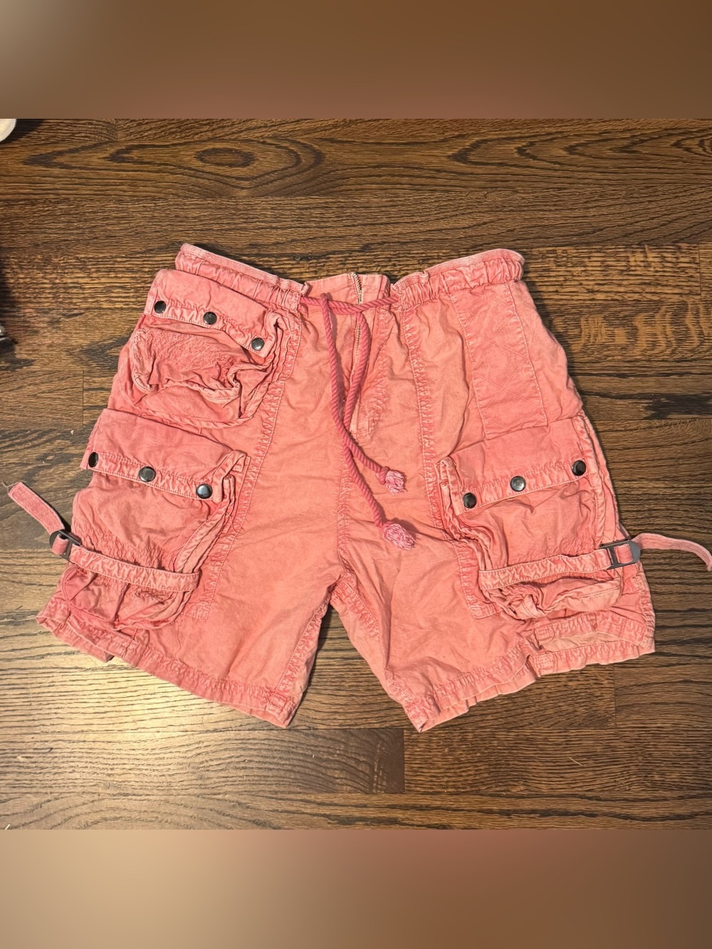 Free People Pink Cargo Shorts